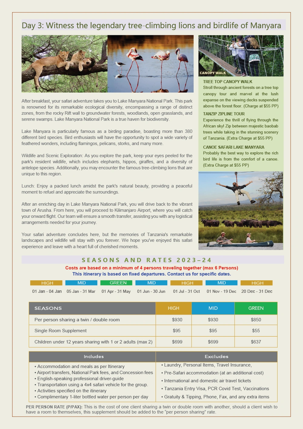 Short Tanzania Tour PDF 1 