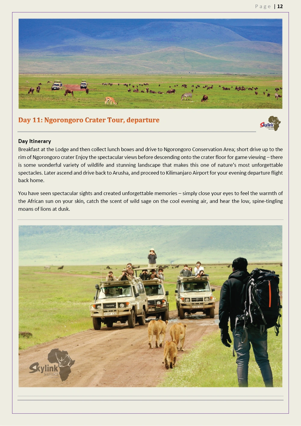 Short Tanzania Tour PDF 12 