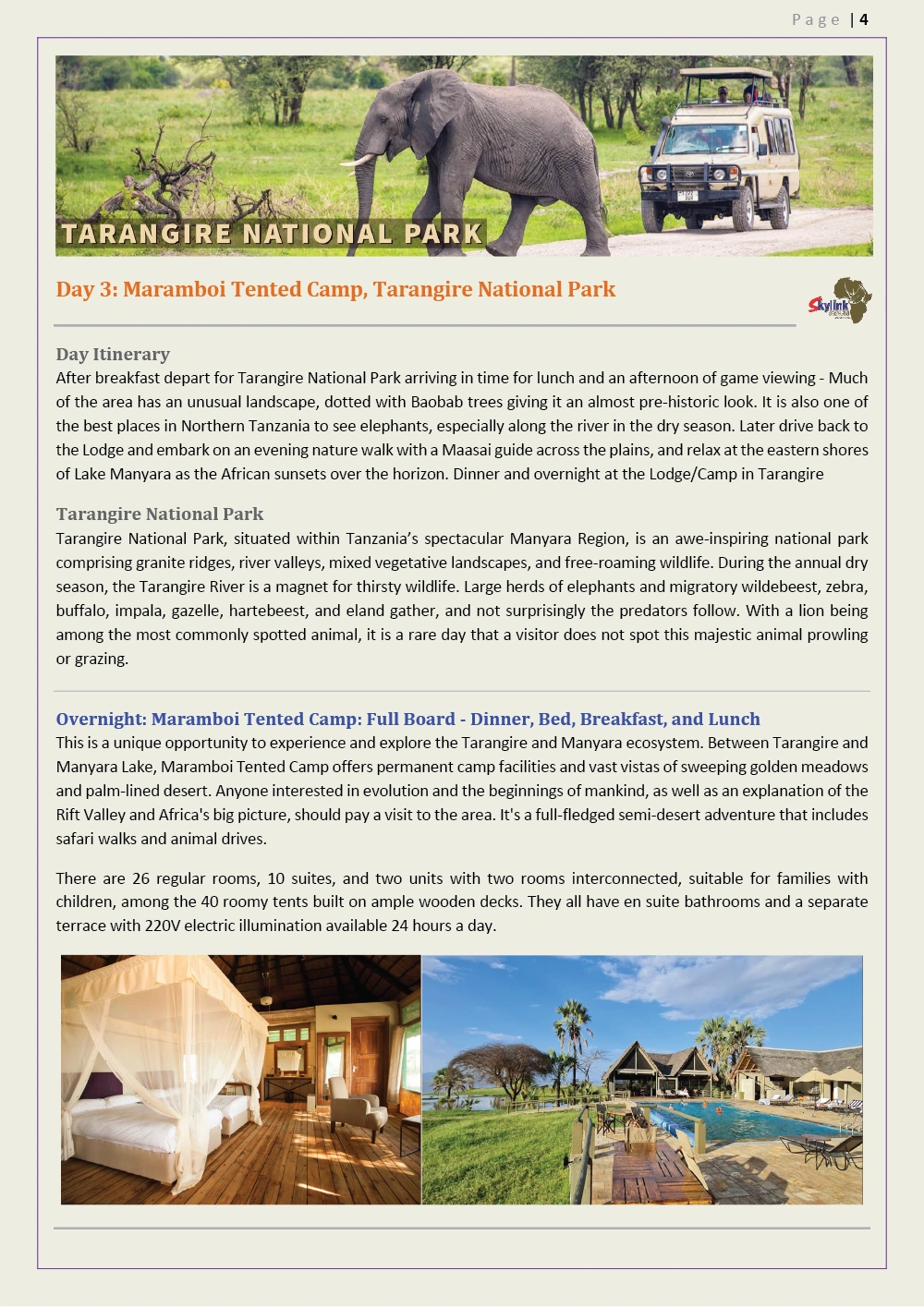 Short Tanzania Tour PDF 4 